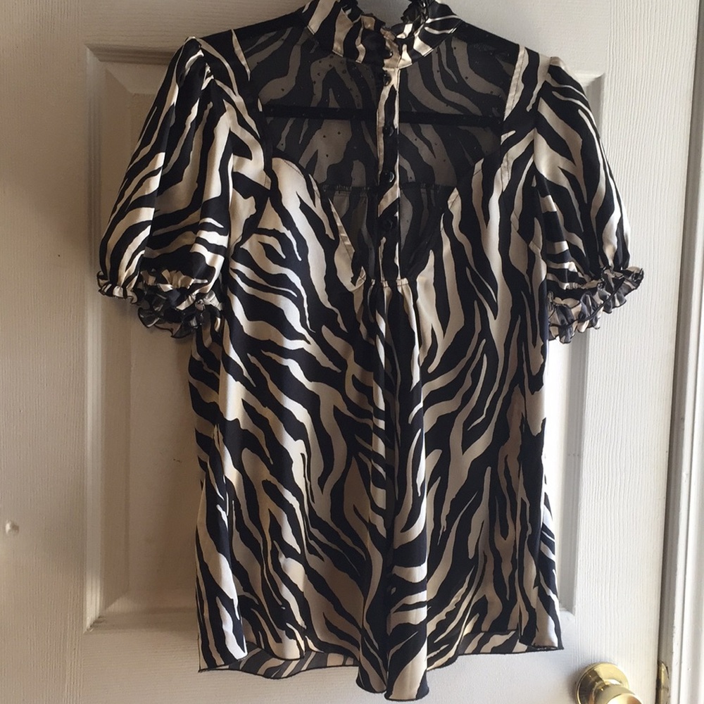 Sooki zebra print blouse